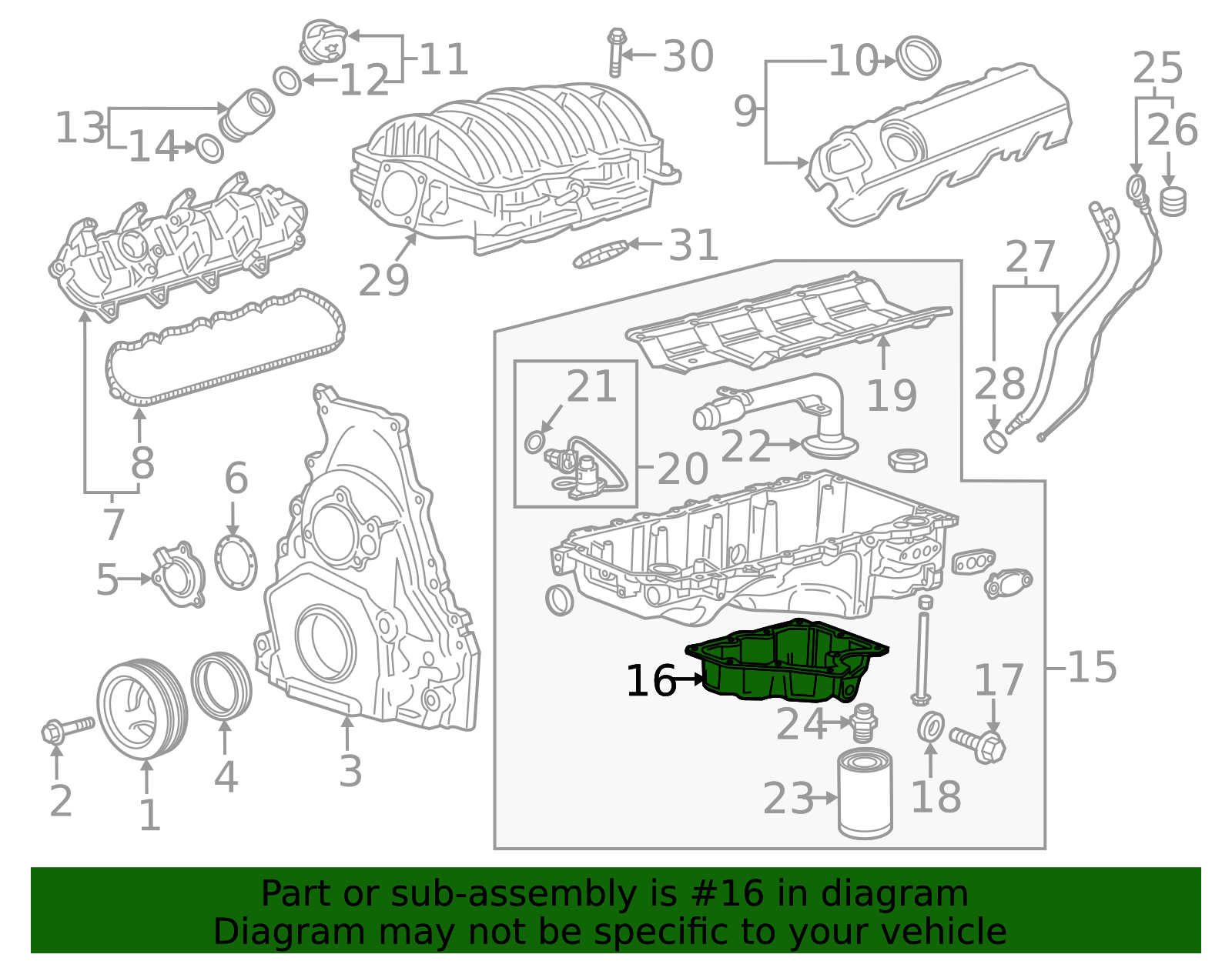 كارتير زيت المكينة اصلي GM - الصورة 2