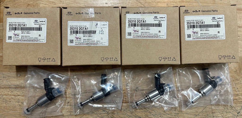 بخاخات النترا 2022+ N Hyundai +15% flow injector SET of 4 w/install kit (35310 2GTA1) - الصورة 3